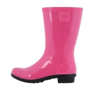 Nib UGG Kids Raana Rain Boots in Diva Pink in Youth Kids Sz 13
